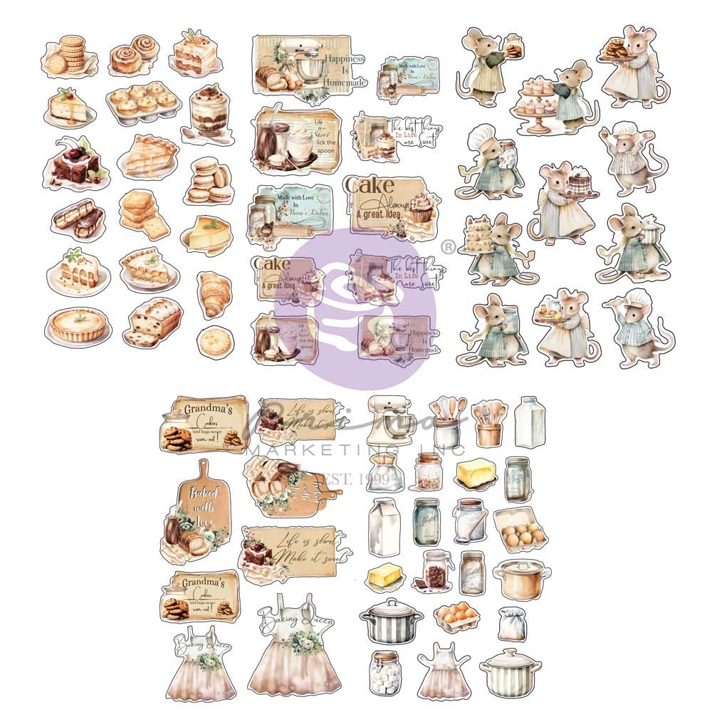 Prima Marketing The Home Baker Stickers sheets