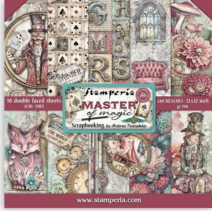 Stamperia Master of Magic Pad 8x8 Paper Pack