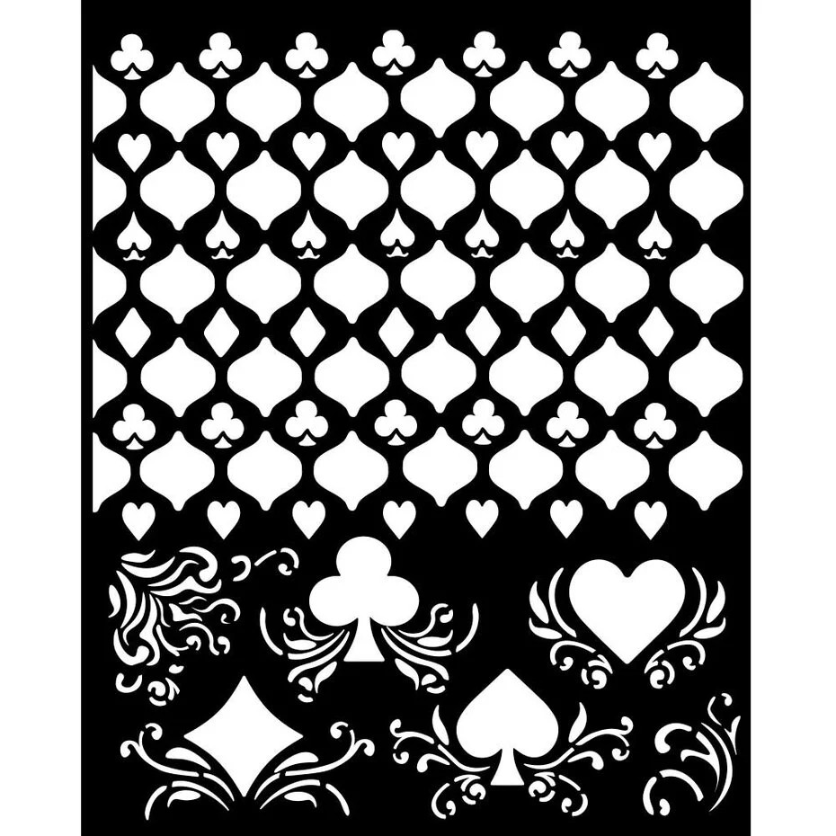 Stamperia Master of Magic Stencil Cards Pattern